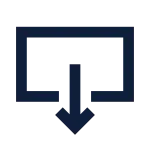 System Download Line SVG Icon
